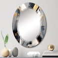 thumbnail image 1 of DESIGN ART Designart "Black and Gold Depth Corner III" Abstract Shapes Modern Wall Mirror 20in.x30in., 1 of 4