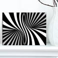 thumbnail image 1 of DESIGN ART Designart "Black and White Spiral" Digital Canvas Art Print 12 in. wide x 8 in. high, 1 of 5