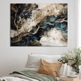 thumbnail image 1 of DESIGN ART Designart "Blue Beige Marbled Dreamscape I" Modern Geometric Wall Art Prints 20 in. wide x 12 in. high, 1 of 5