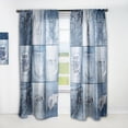 thumbnail image 1 of DESIGN ART Designart 'Blue Jeans Close-ups' Modern Curtain Single Panel 52 in. wide x 95 in. high - 1 Panel 95 Inches, 1 of 5
