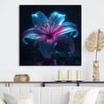 thumbnail image 1 of DESIGN ART Designart "Blue Lily Dreams I" Floral Lily Canvas Art Print 30 in. wide x 30 in. high, 1 of 5
