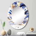 thumbnail image 1 of DESIGN ART Designart "Blue White Cubist Kaleidoscope I" Cubism Modern Wall Mirror 20in.x30in., 1 of 4