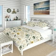 thumbnail image 1 of DESIGN ART Designart "Botanical Neutrals Boho Pattern" Green Bohemian - Bedding Set With Shams King, 1 of 5