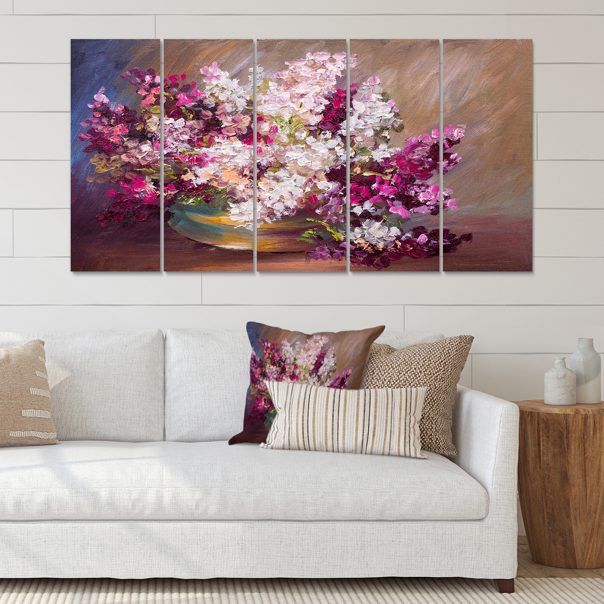 DESIGN ART Designart "Bouquet Of Lilacs Still Life" Traditional Canvas