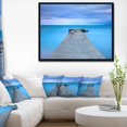 DESIGN ART Designart 'Broken Concrete Jetty' Seascape Framed Canvas Art