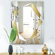DESIGN ART Designart 'Capital Gold Essential 10' Glam Mirror - Modern Vanity Printed Mirror 23.7in.x31.5in.