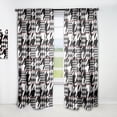 thumbnail image 1 of DESIGN ART Designart 'Classic Houndstooth Pattern' Mid-CenturyCurtain Single Panel 52 in. wide x 95 in. high - 1 Panel 95 Inches, 1 of 5