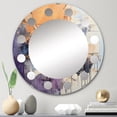 thumbnail image 1 of DESIGN ART Designart "Collage Impressions V" Abstract Collages Modern Wall Mirror 24in.x24in., 1 of 4