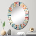 thumbnail image 1 of DESIGN ART Designart "Colorful Mid Century Optical Serenade III" Abstract Modern Wall Mirror 20in.x30in., 1 of 4