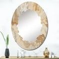 thumbnail image 1 of DESIGN ART Designart "Cream Marbled Melody IV" Abstract Modern Wall Mirror 24in.x36in., 1 of 4