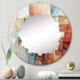 thumbnail image 1 of DESIGN ART Designart "Cubism Fragmented Perspectives IV" Abstract Modern Wall Mirror 24in.x24in., 1 of 4