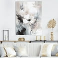 thumbnail image 1 of DESIGN ART Designart "Delicate Grey Flowers V" Floral Canvas Art Print 12 in. wide x 20 in. high, 1 of 5