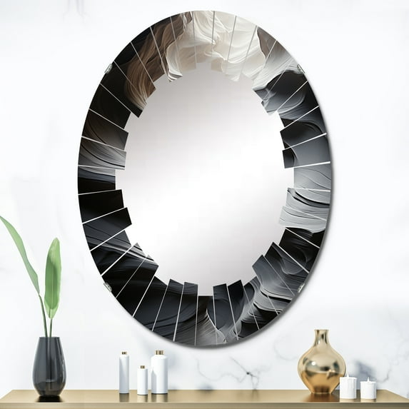 DESIGN ART Designart "Desert Aerial Dance VII" Landscapes Modern Wall Mirror 24in.x36in.