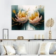 thumbnail image 1 of DESIGN ART Designart "Emotions Of Yellow Green Peony Flower" Floral Peony Wall Decor 32 in. wide x 24 in. high, 1 of 5