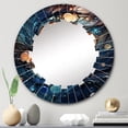 thumbnail image 1 of DESIGN ART Designart "Fluid Spiral II" Abstract Modern Wall Mirror 24in.x24in., 1 of 4