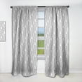 thumbnail image 1 of DESIGN ART Designart 'Geometric Pattern in Op Art Design' Scandinavian Curtain Single Panel 52 in. wide x 95 in. high - 1 Panel 95 Inches, 1 of 5