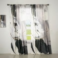 thumbnail image 1 of DESIGN ART Designart 'Glam Painted Arcs II' Modern Curtain Single Panel 52 in. wide x 95 in. high - 1 Panel 95 Inches, 1 of 5