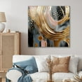 thumbnail image 1 of DESIGN ART Designart "Gold And Black Marble Expression Vi" Abstract Marble Wall Decor 36 in. wide x 36 in. high, 1 of 5