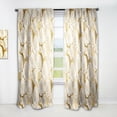 thumbnail image 1 of DESIGN ART Designart 'Golden Floral III' Mid-CenturyCurtain Single Panel 52 in. wide x 63 in. high - 1 Panel 63 Inches, 1 of 5