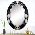 thumbnail image 1 of DESIGN ART Designart 'Golden Globe Connections' Printed Religious Landscape Wall Mirror 24in.x36in., 1 of 5