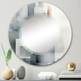 thumbnail image 1 of DESIGN ART Designart "Grey Abstract Zen V" Minimalism Modern Wall Mirror 24in.x24in., 1 of 4