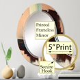 thumbnail image 1 of DESIGN ART Designart 'Infinity Terra Rosa Possibilities III' Printed Abstract Painting Wall Mirror 20in.x30in., 1 of 5