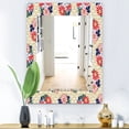 thumbnail image 1 of DESIGN ART Designart 'Japanese Floral Pattern' Bohemian and Eclectic Mirror - Vanity Printed Mirror 23.7 in. wide x 31.5 in. high, 1 of 5