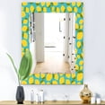 thumbnail image 1 of DESIGN ART Designart 'Lemon Pattern' Bohemian and Eclectic Mirror - Vanity Printed Mirror 23.7 in. wide x 31.5 in. high, 1 of 5