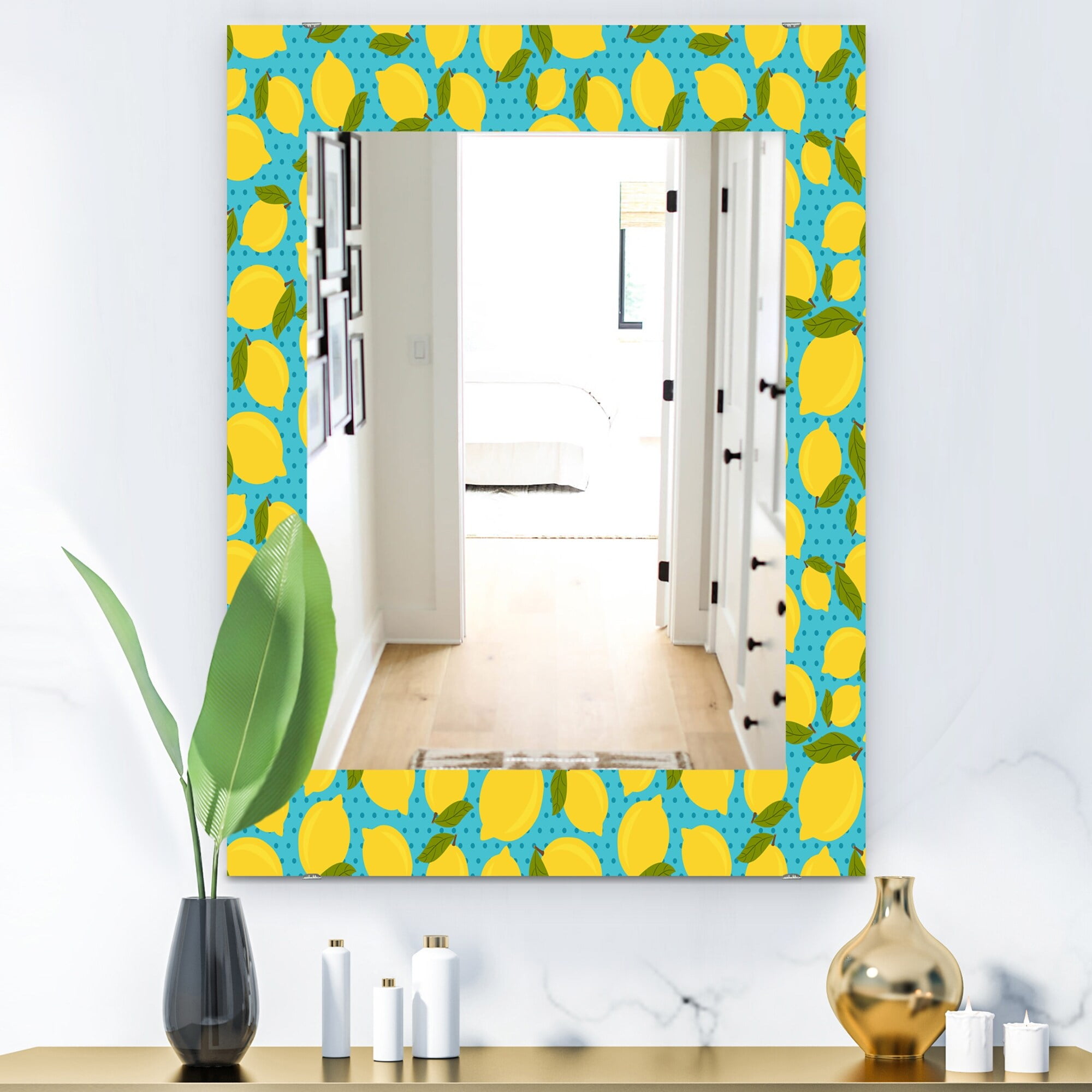 DESIGN ART Designart 'Lemon Pattern' Bohemian and Eclectic