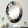 thumbnail image 1 of DESIGN ART Designart "Liquid Ink Spiralscape II" Abstract Spirals Modern Wall Mirror 20in.x30in., 1 of 4