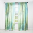 thumbnail image 1 of DESIGN ART Designart 'Marbled Colours in Shades of Green and Blue' Modern Curtain Single Panel 52 in. wide x 90 in. high - 1 Panel 90 Inches, 1 of 5