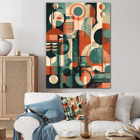 DESIGN ART Designart "Mid Century Artistic Transformations Ii" Modern Midcentury Wall Art Prints 30 in. wide x 40 in. high