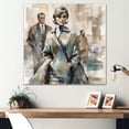 thumbnail image 1 of DESIGN ART Designart "Mid Century Female Fashion I" Fashion Woman Canvas Prints 36 in. wide x 36 in. high, 1 of 5