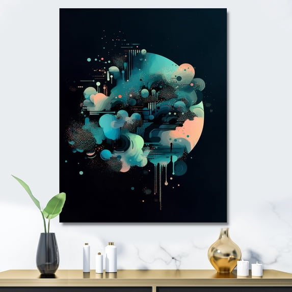 DESIGN ART Designart "Mid Century Minimalistic Approach Iii" Minimalism Canvas Print 34 in. wide x 44 in. high