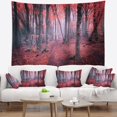 DESIGN ART Designart 'Mysterious Fairytale Red Wood' Landscape