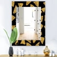 thumbnail image 1 of DESIGN ART Designart 'Obsidian Impressions 11' Modern Mirror - Vanity Printed Mirror 23.7 in. wide x 31.5 in. high, 1 of 4