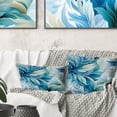 thumbnail image 1 of DESIGN ART Designart "Oceanic Mirage Tropical Pattern III" Tropical Printed Throw Pillow 16 x 16, 1 of 5