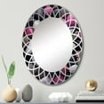 thumbnail image 1 of DESIGN ART Designart "Pink Grey Pink White Shells Seashore Collage" Animals Modern Wall Mirror 20in.x30in., 1 of 4