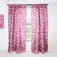 thumbnail image 1 of DESIGN ART Designart 'Pink Leopard Pattern ' Mid-CenturyCurtain Single Panel 52 in. wide x 84 in. high - 1 Panel 84 Inches, 1 of 5