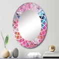 thumbnail image 1 of DESIGN ART Designart "Pink and Blue Liquid Art II" Fractals Modern Wall Mirror 20in.x30in., 1 of 4