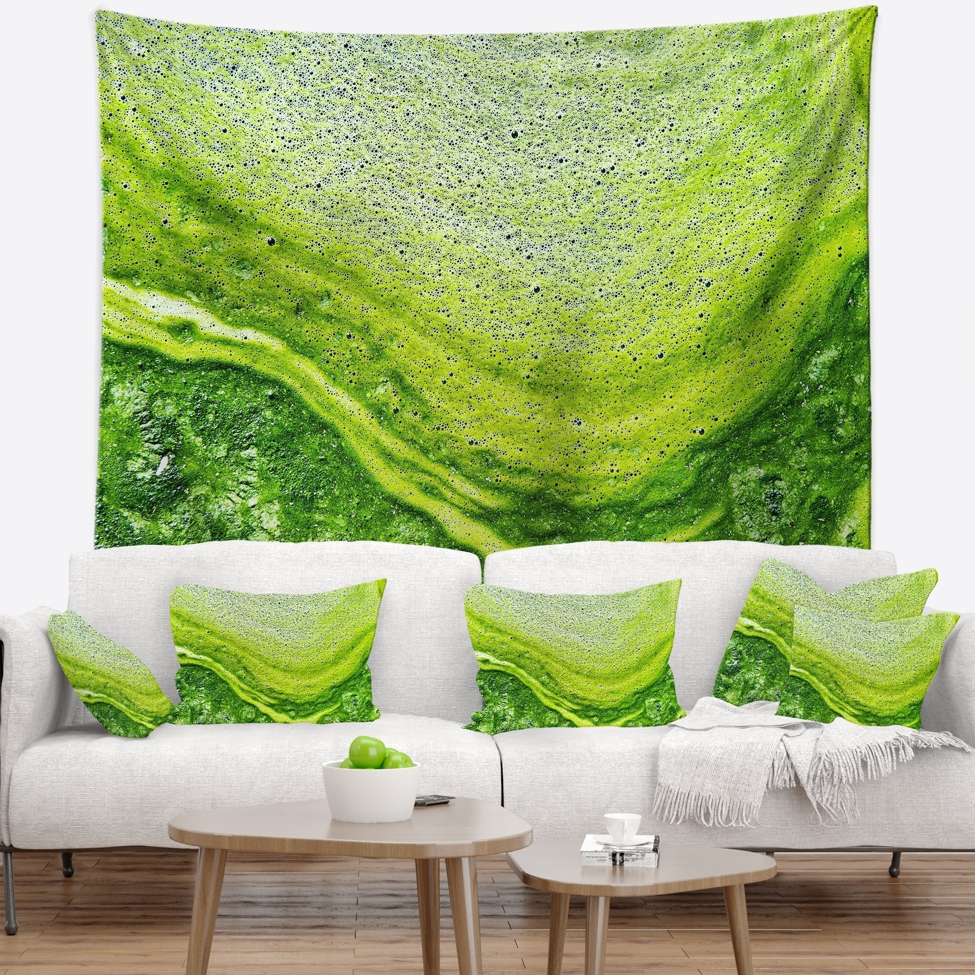 Image result for DESIGN ART Designart 'Polluted Water With Algae in Green' Abstract Wall ...