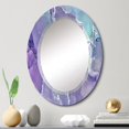 thumbnail image 1 of DESIGN ART Designart 'Purple And Blue Liquid Fuchia Art VII' Printed Modern Wall Mirror 20in.x30in., 1 of 5