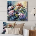 thumbnail image 1 of DESIGN ART Designart "Purple Green Hydreangea Ii" Floral Hydrangea Wall Art Prints 16 in. wide x 16 in. high, 1 of 5