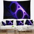 DESIGN ART Designart 'Purple Metal Construction' Abstract Wall Tapestry