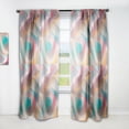 thumbnail image 1 of DESIGN ART Designart 'Retro Shining Colour Waves' Mid-CenturyCurtain Single Panel 52 in. wide x 84 in. high - 1 Panel 84 Inches, 1 of 5