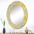 thumbnail image 1 of DESIGN ART Designart 'Retro Yellow Flowers' Printed Traditional Wall Mirror 24in.x36in., 1 of 5