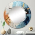 thumbnail image 1 of DESIGN ART Designart "Rhythmic Abstraction II" Abstract Collages Modern Wall Mirror 24in.x24in., 1 of 4