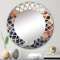thumbnail image 1 of DESIGN ART Designart "River Flowing Waters Collage II" Modern Wall Mirror 24in.x24in., 1 of 4