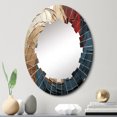 thumbnail image 1 of DESIGN ART Designart "Spiral Symphony" Abstract Spirals Modern Wall Mirror 20in.x30in., 1 of 4