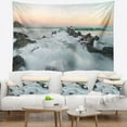 DESIGN ART Designart 'Sunrise at the Bay of Biscay' Modern Beach Wall